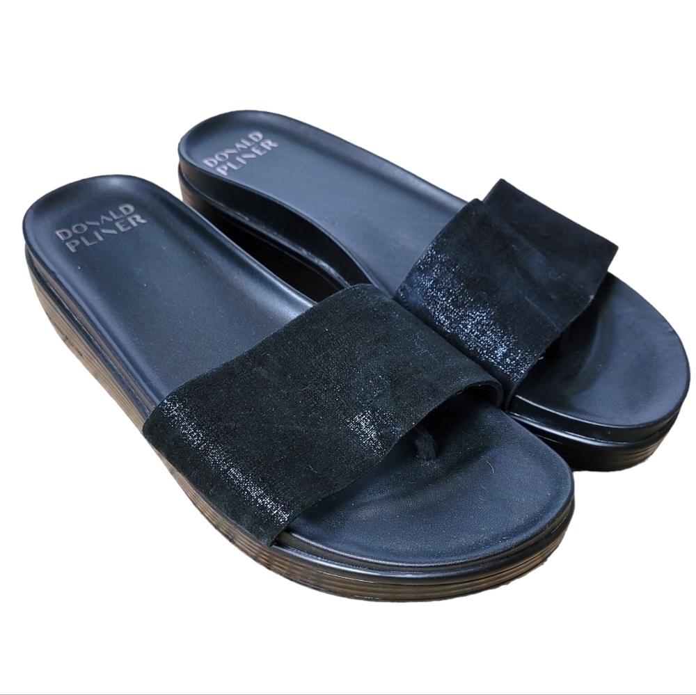 Donald Pliner Wedge Leather Slides